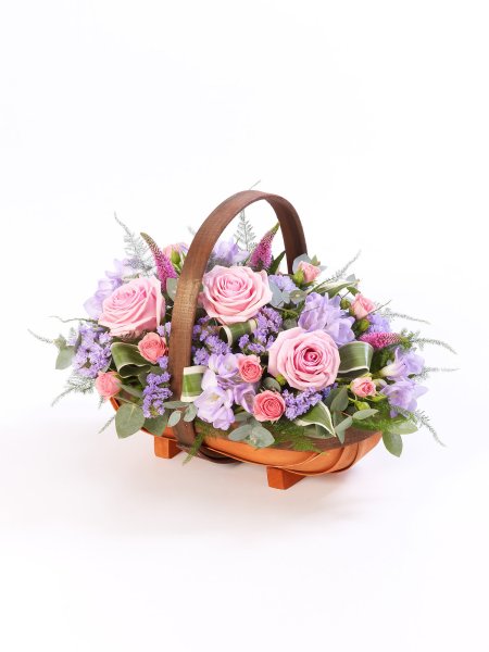 Mixed Basket – Pink and Lilac Pink & Lilac