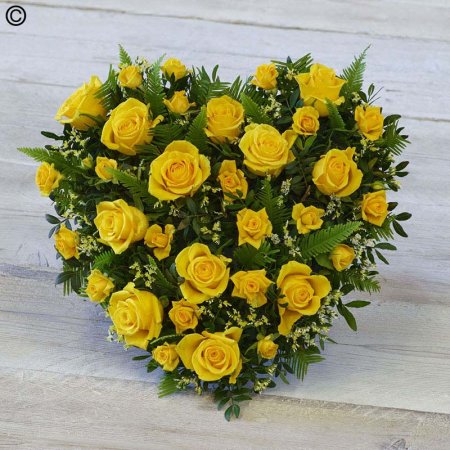 Rose Heart - Yellows